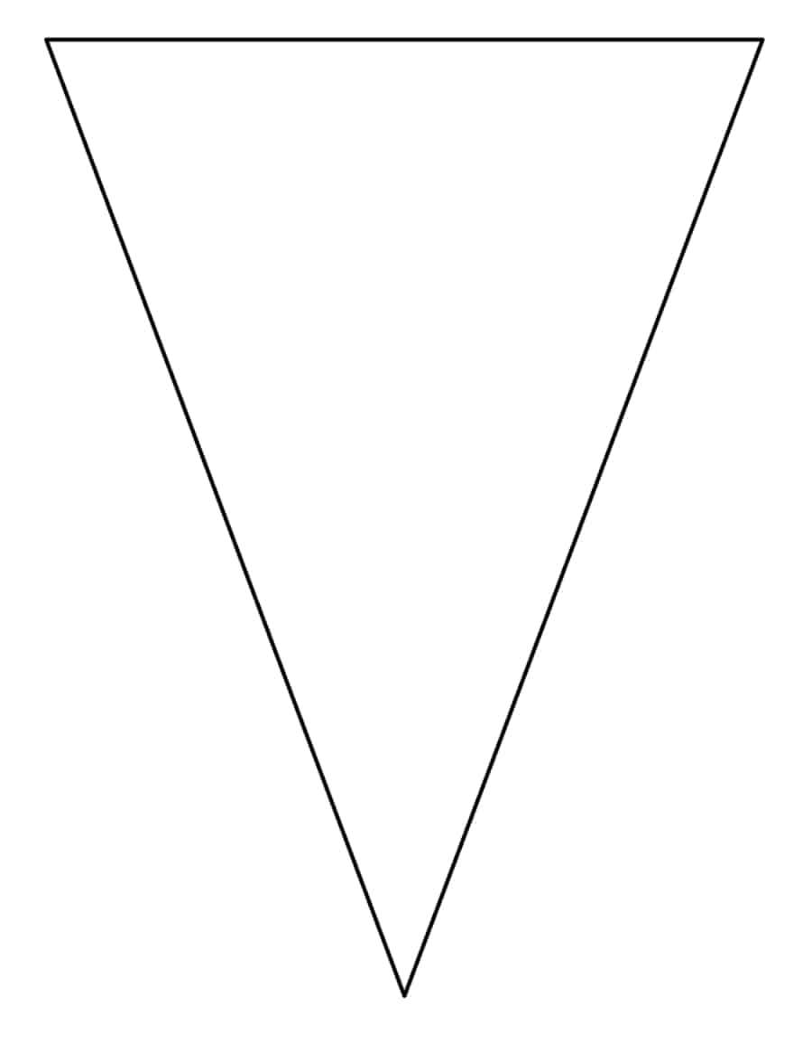 Triangle Bunting Coloring Pdf Free Vectors